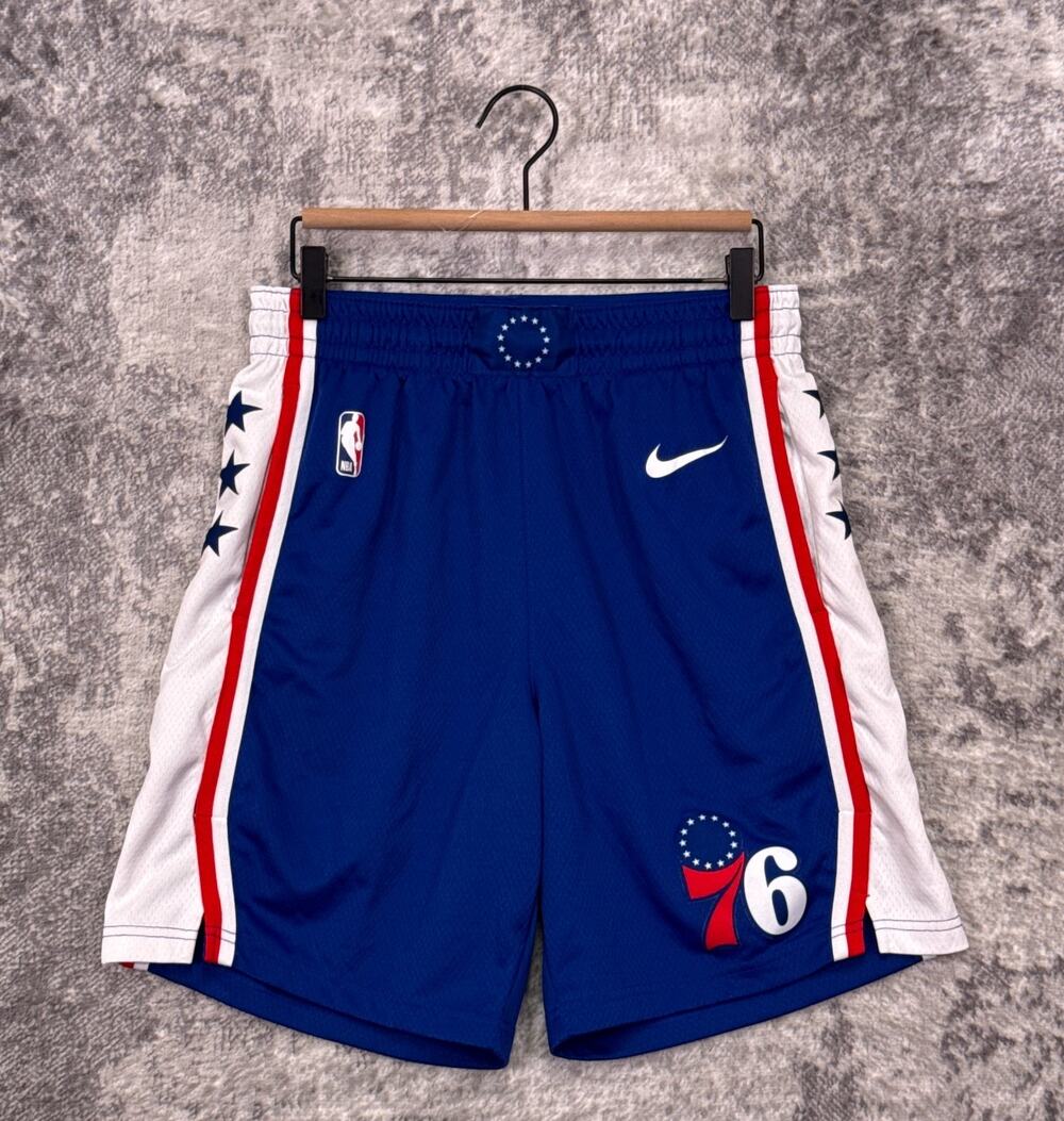 Nike Shorts Medium Mens Philadelphia 76ers Player Issued Engineered Mesh Dri Fit